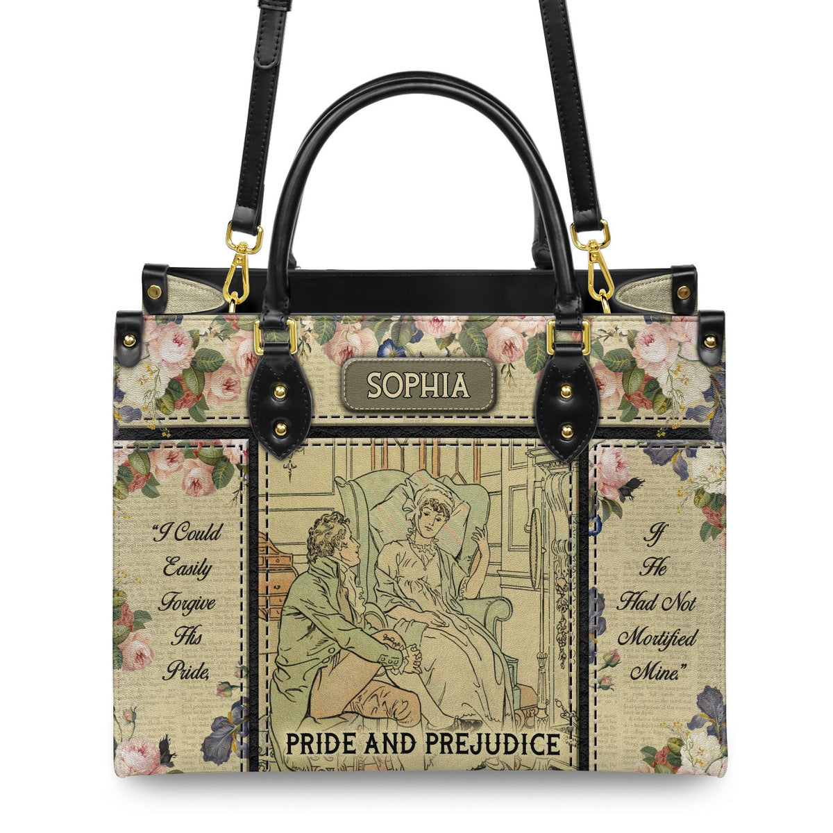 Pride And Prejudice I Could Easily Forgive His Pride NQAY0903004A Leather Bag