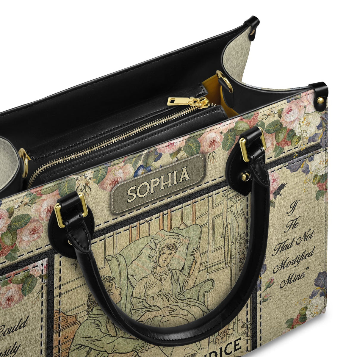 Pride And Prejudice I Could Easily Forgive His Pride NQAY0903004A Leather Bag