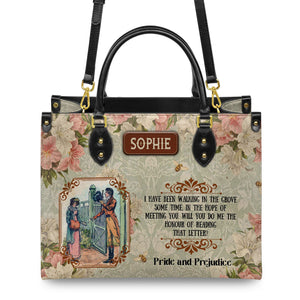 Pride And Prejudice I Have Been Walking In The Grove Some Time NQAY1303003A Leather Bag