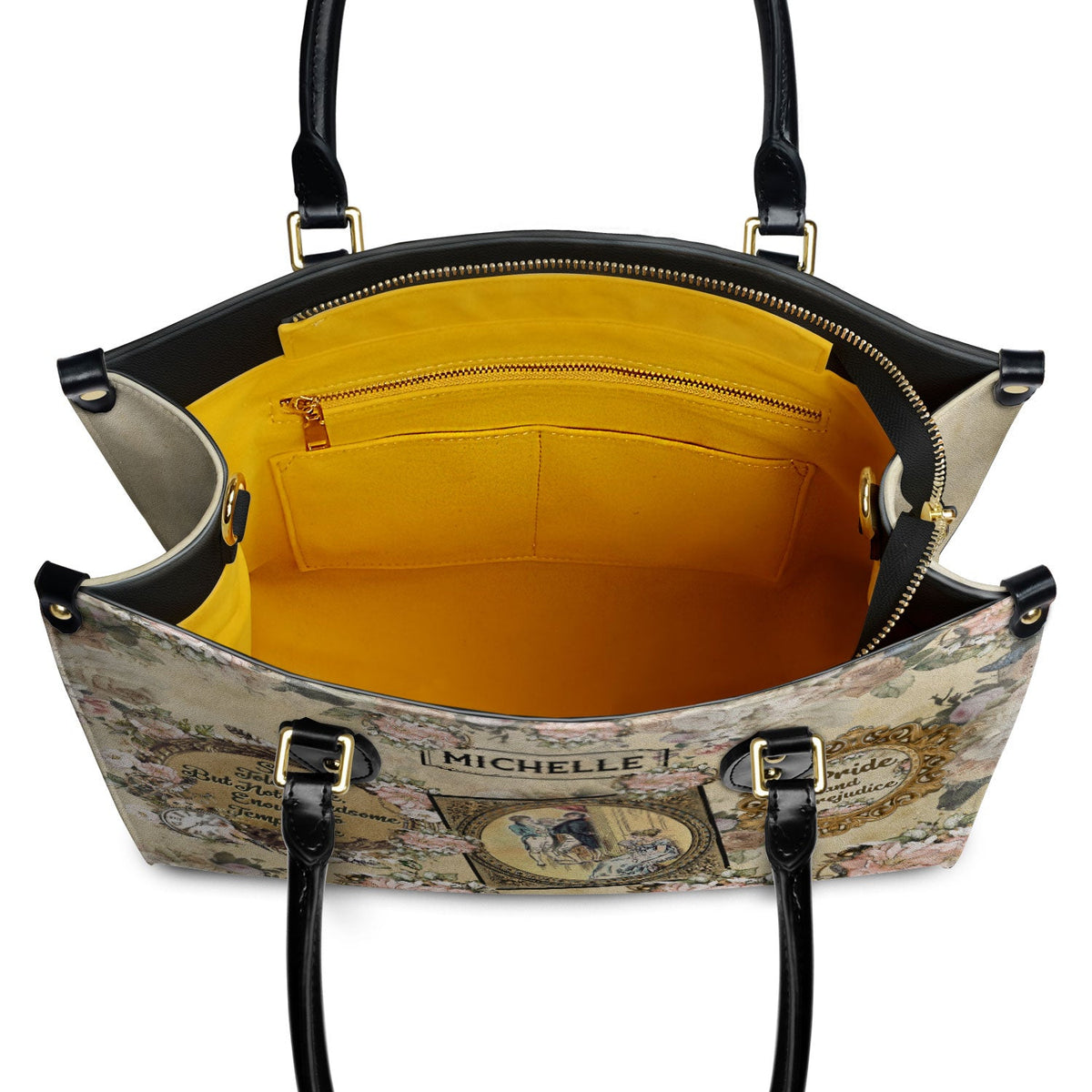 Pride And Prejudice She Is Tolerable NQAY1303002A Leather Bag