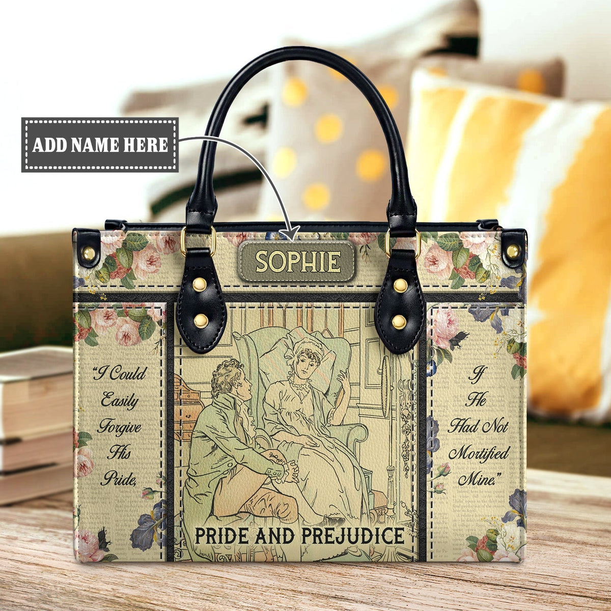 Pride And Prejudice I Could Easily Forgive His Pride NQAY0903004A Leather Bag