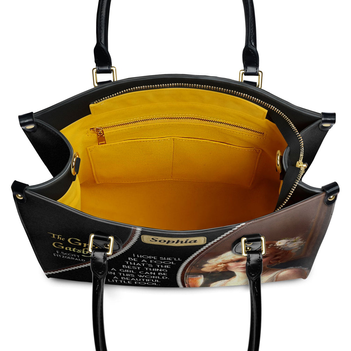 The Great Gatsby F Scott Fitzgerald Daisy A Beautiful Little Fool TTLZ2202001A Leather Bag