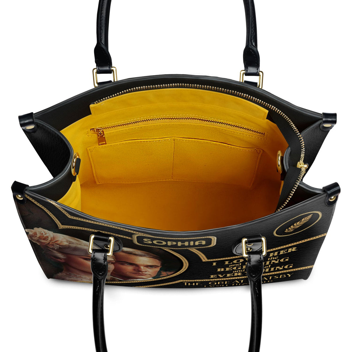 The Great Gatsby F Scott Fitzgerald I Love Her TTLZ2102004A Leather Bag