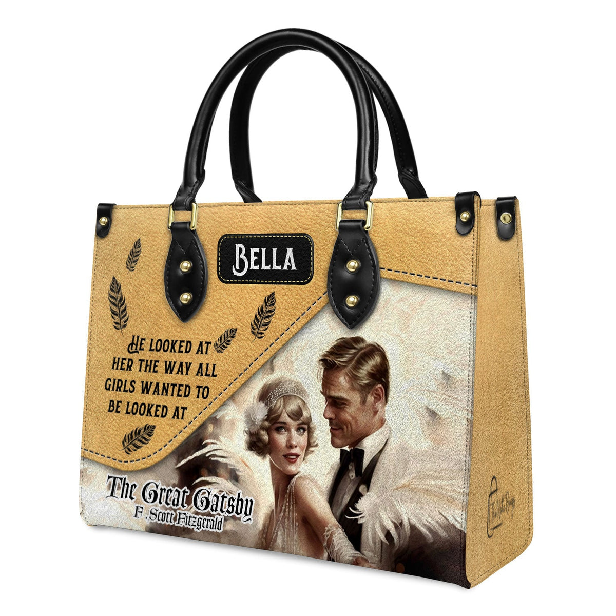 The Great Gatsby F Scott Fitzgerald The Way He Looks At Her TTLZ2202004A Leather Bag