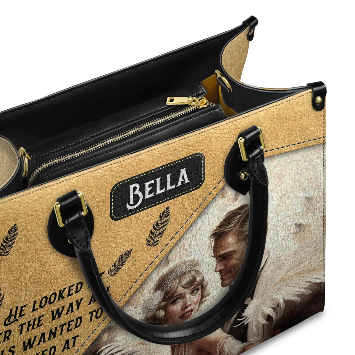 The Great Gatsby F Scott Fitzgerald The Way He Looks At Her TTLZ2202004A Leather Bag