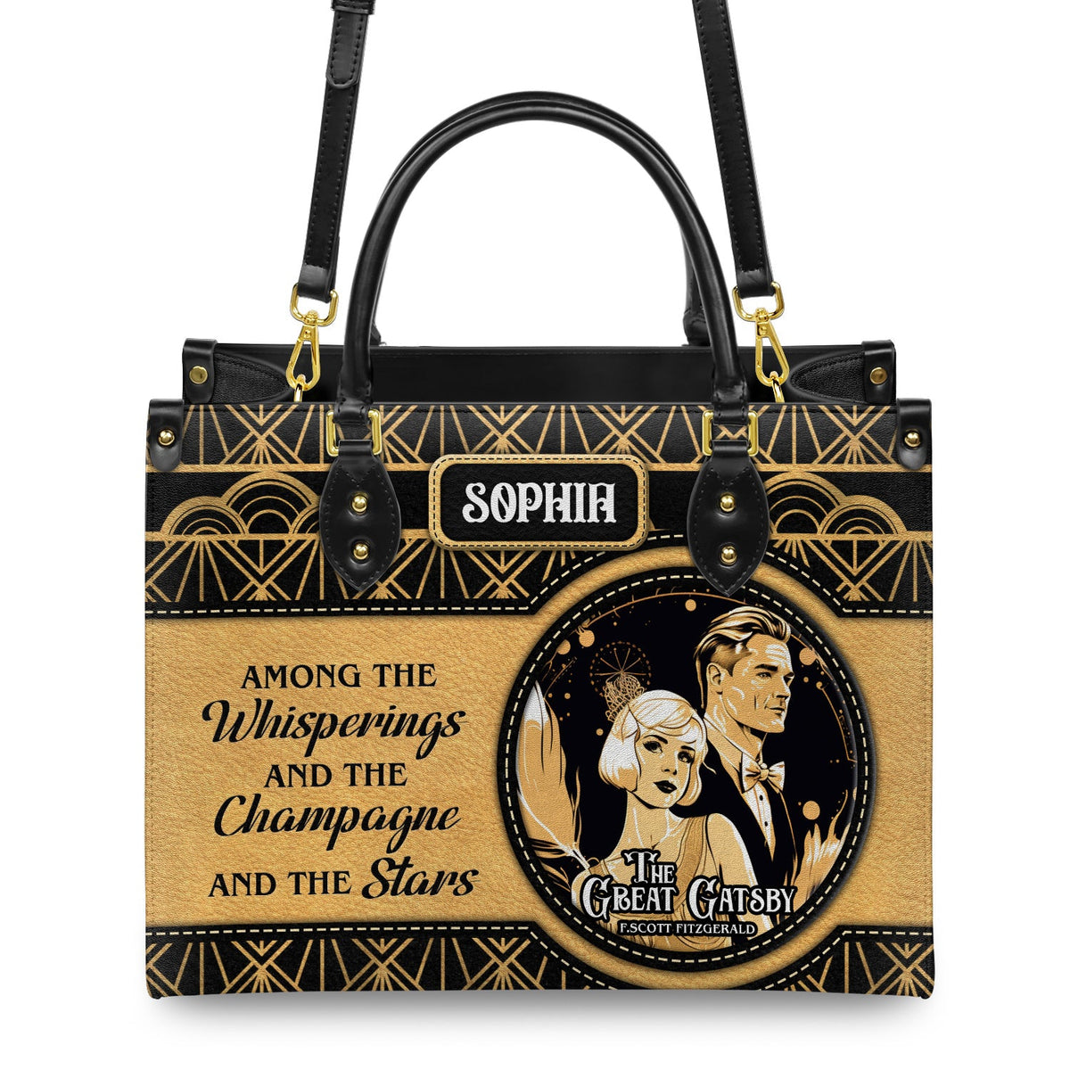 The Great Gatsby F Scott Fitzgerald The Whisperings The Champagne And The Stars TTLZ2202003A Leather Bag