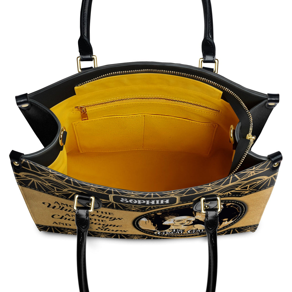The Great Gatsby F Scott Fitzgerald The Whisperings The Champagne And The Stars TTLZ2202003A Leather Bag