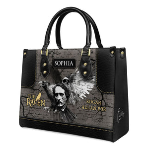 The Raven Edgar Allan Poe Skull Gothic TTLZ2102002A Leather Bag