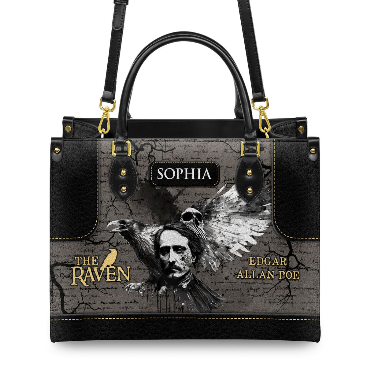 edgar allan poe mini backpack The Raven Edgar Allan Poe Skull Gothic TTLZ2102002A Leather Bag