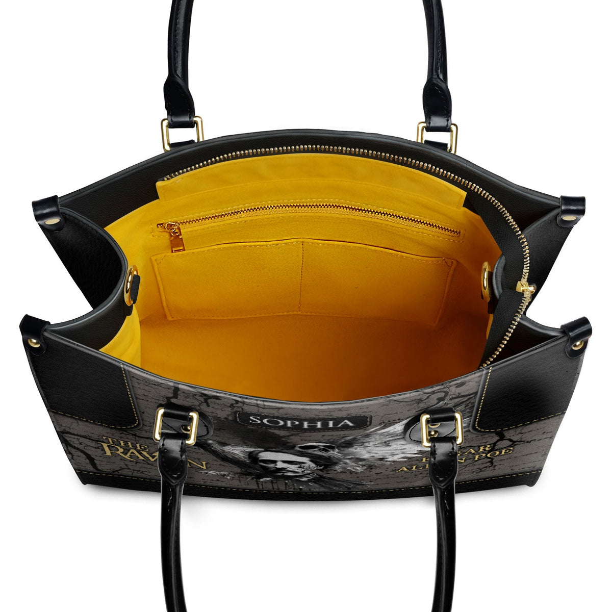 The Raven Edgar Allan Poe Skull Gothic TTLZ2102002A Leather Bag
