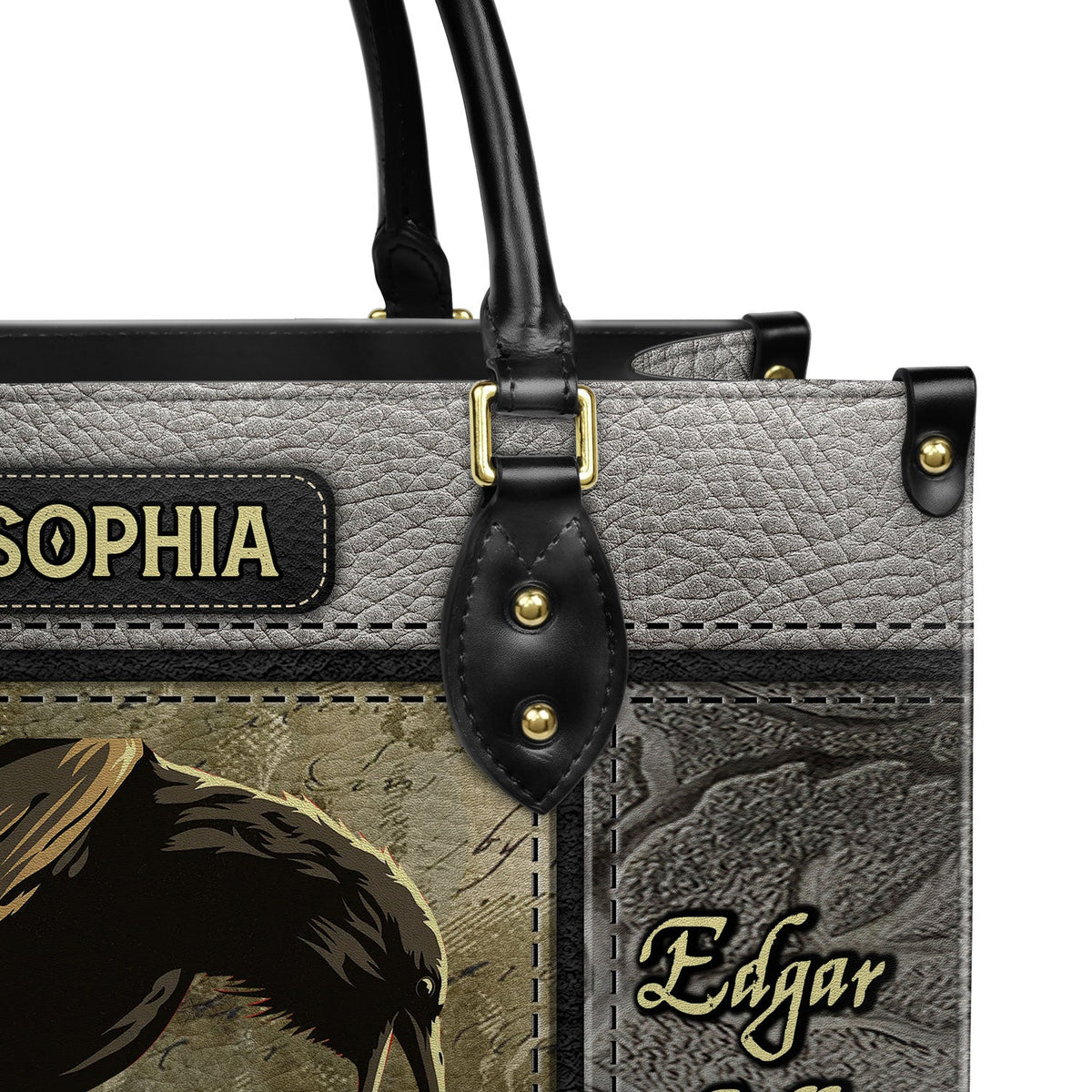 The Raven Edgar Allan Poe TTLZ1802007A Leather Bag - The