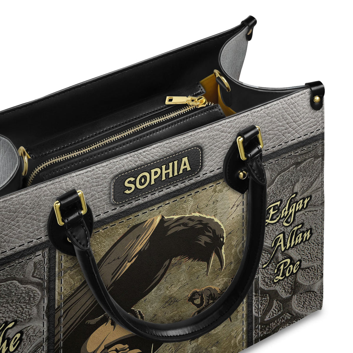 The Raven Edgar Allan Poe TTLZ1802007A Leather Bag