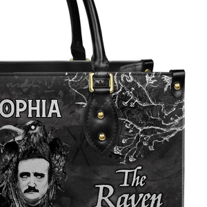 The Raven Edgar Allan Poe Take Thy Break From Out My Heart TTLZ2102003A Leather Bag