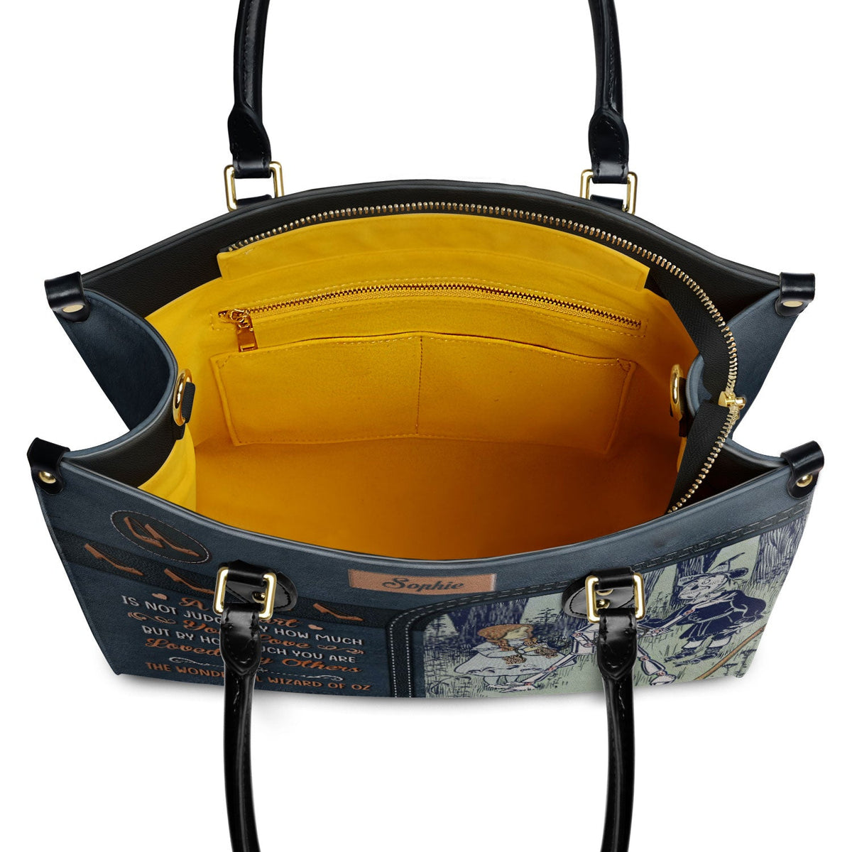 The Wonderful Wizard Of Oz A Heart Is Not Judged By How Much You Love NQAY1003004A Leather Bag