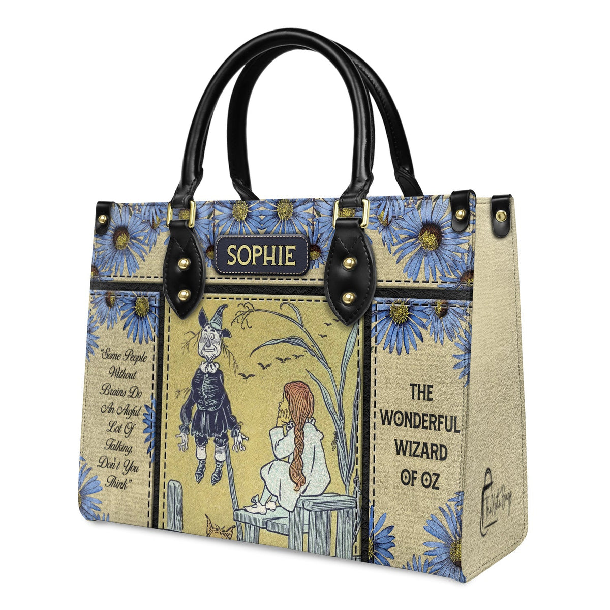 The Wonderful Wizard Of Oz Some People Without Brains Do An Awful Lot Of Talking NQAY1003003A Leather Bag