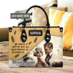 The Great Gatsby F Scott Fitzgerald The Way He Looks At Her TTLZ2202004A Leather Bag