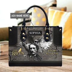 The Raven Edgar Allan Poe Skull Gothic TTLZ2102002A Leather Bag