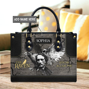 The Raven Edgar Allan Poe Skull Gothic TTLZ2102002A Leather Bag