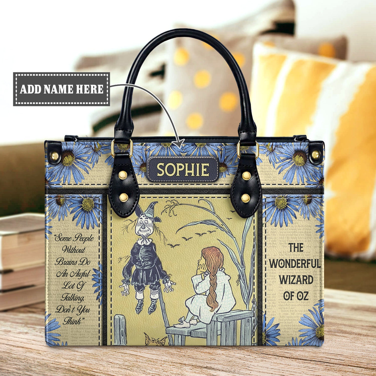 The Wonderful Wizard Of Oz Some People Without Brains Do An Awful Lot Of Talking NQAY1003003A Leather Bag