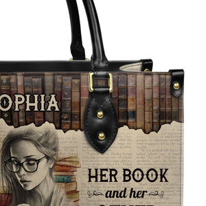 There Are 2 Things This Woman Cant Resist Her Book And Her Other Books NQRZ1802004A Leather Bag