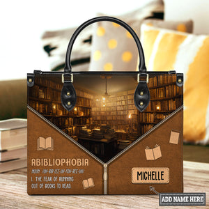 Abibliophobia Noun HHRZ03083226AI Leather Bag