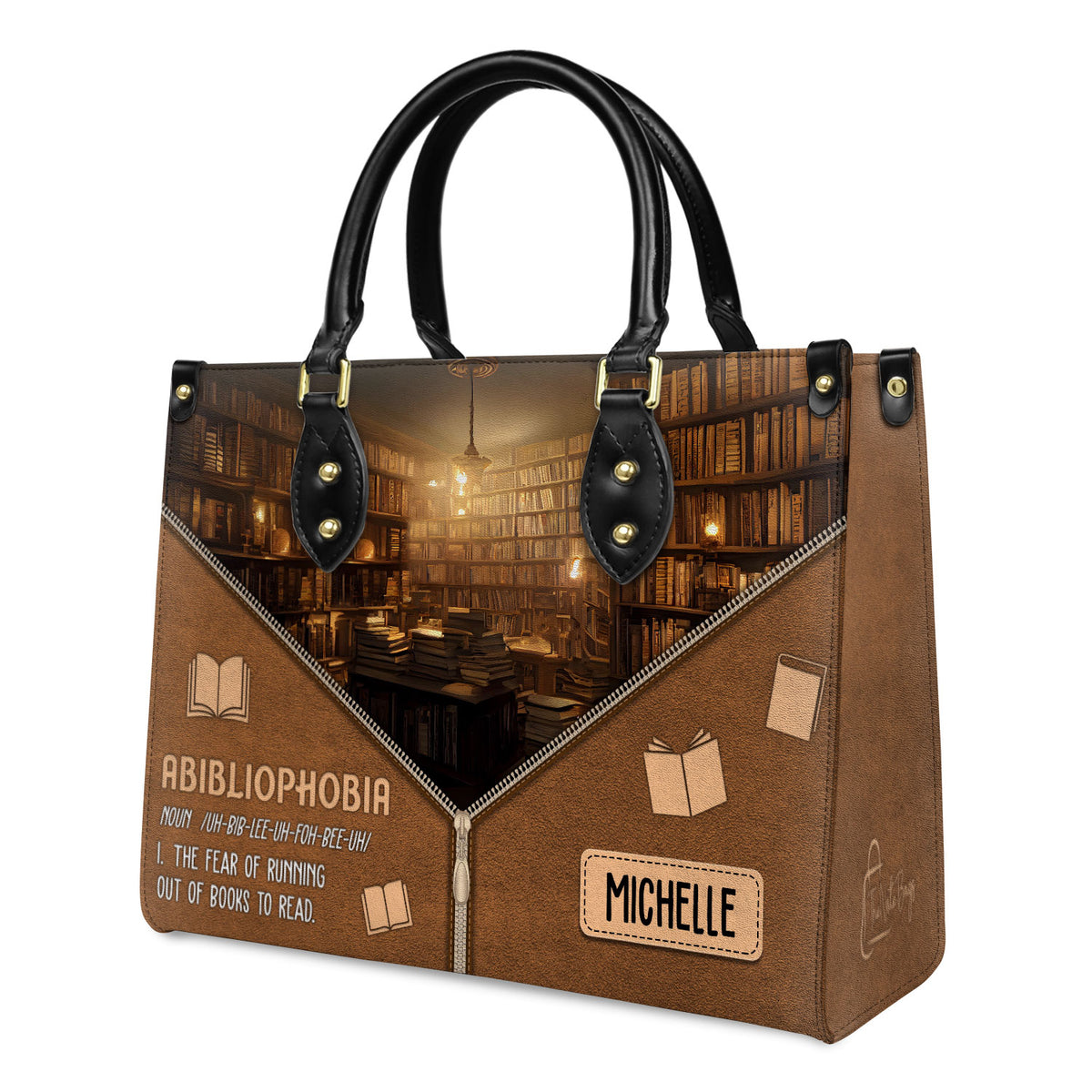 Abibliophobia Noun HHRZ03083226AI Leather Bag