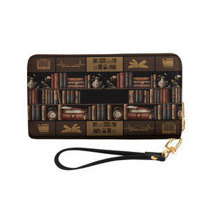 Book Lover DNRZ100723972 Zip Around Leather Wallet