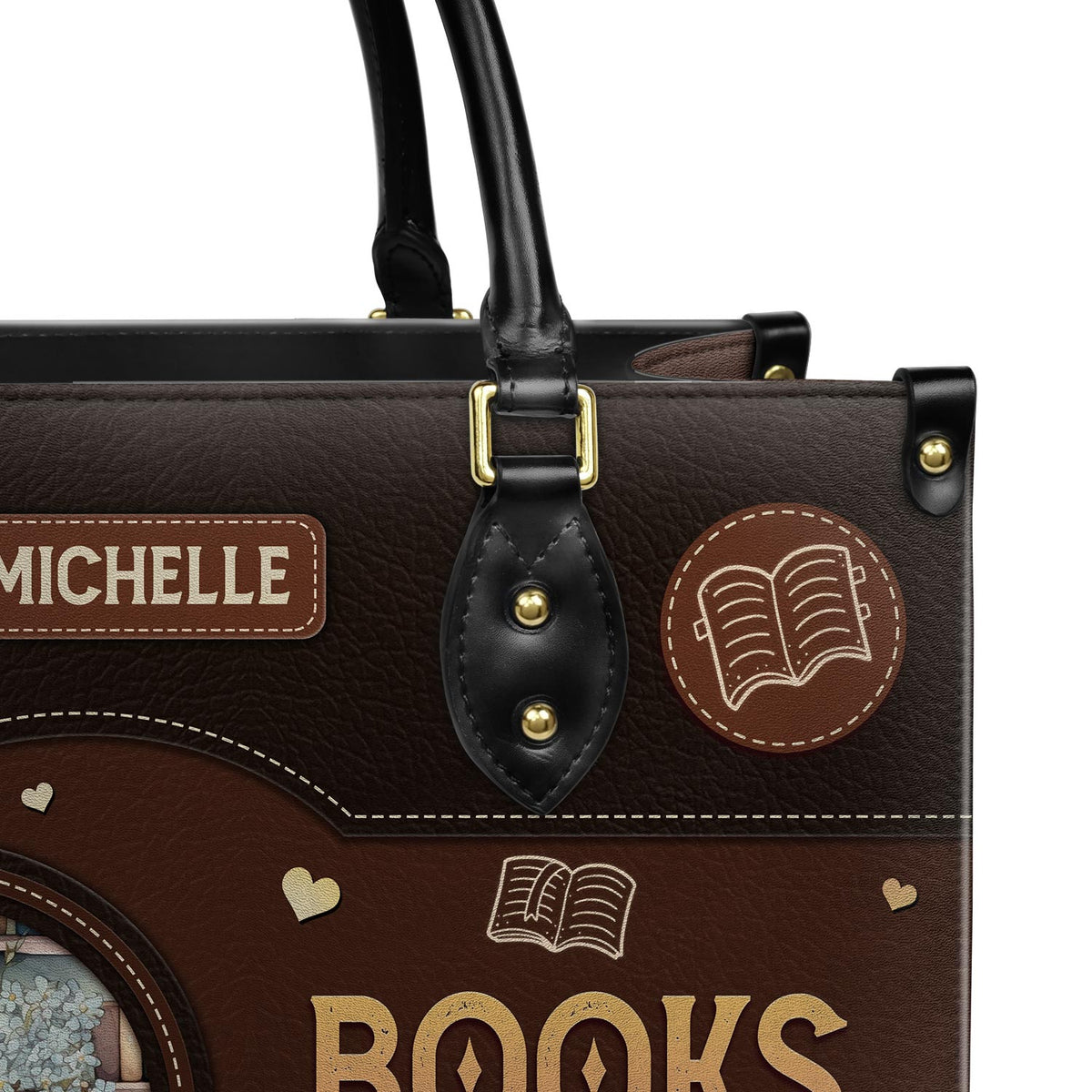 Books Are My Love Language HTRZ20119966JE Leather Bag