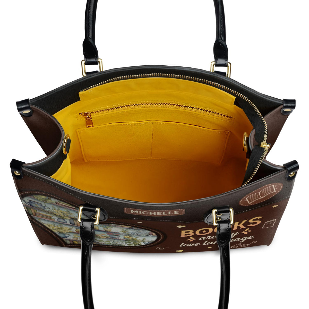 Books Are My Love Language HTRZ20119966JE Leather Bag