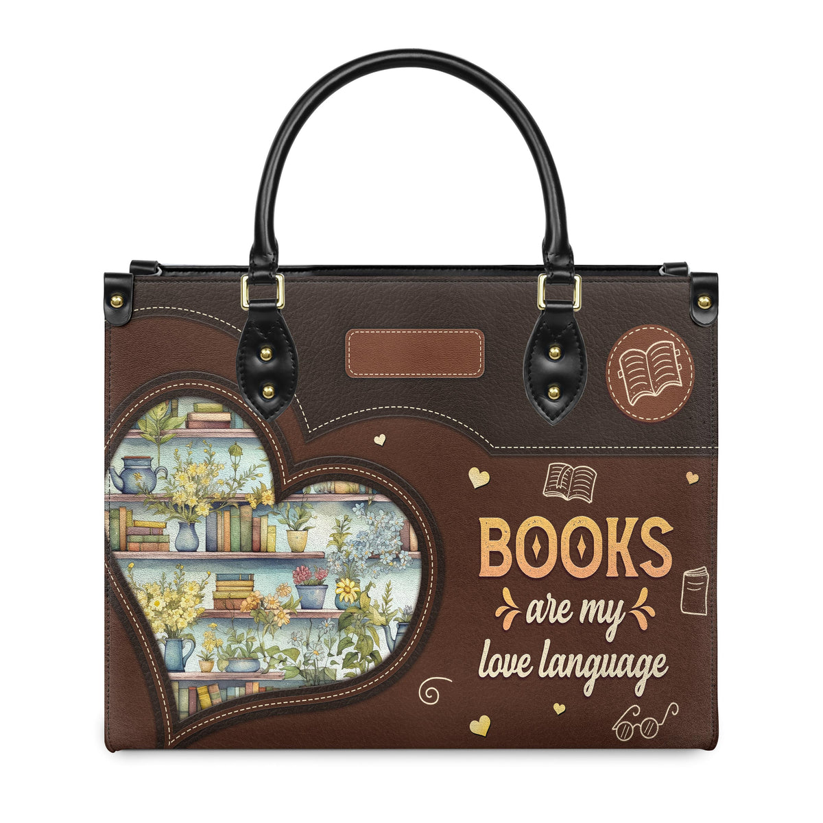Books Are My Love Language HTRZ20119966JE Leather Bag