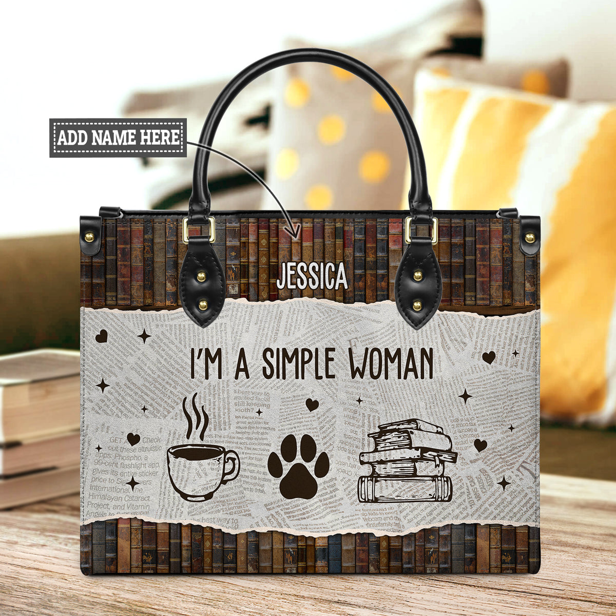 I Am A Simple Woman HHRZ03084037IX Leather Bag