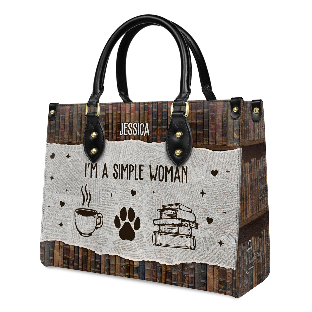 I Am A Simple Woman HHRZ03084037IX Leather Bag