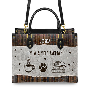 I Am A Simple Woman HHRZ03084037IX Leather Bag