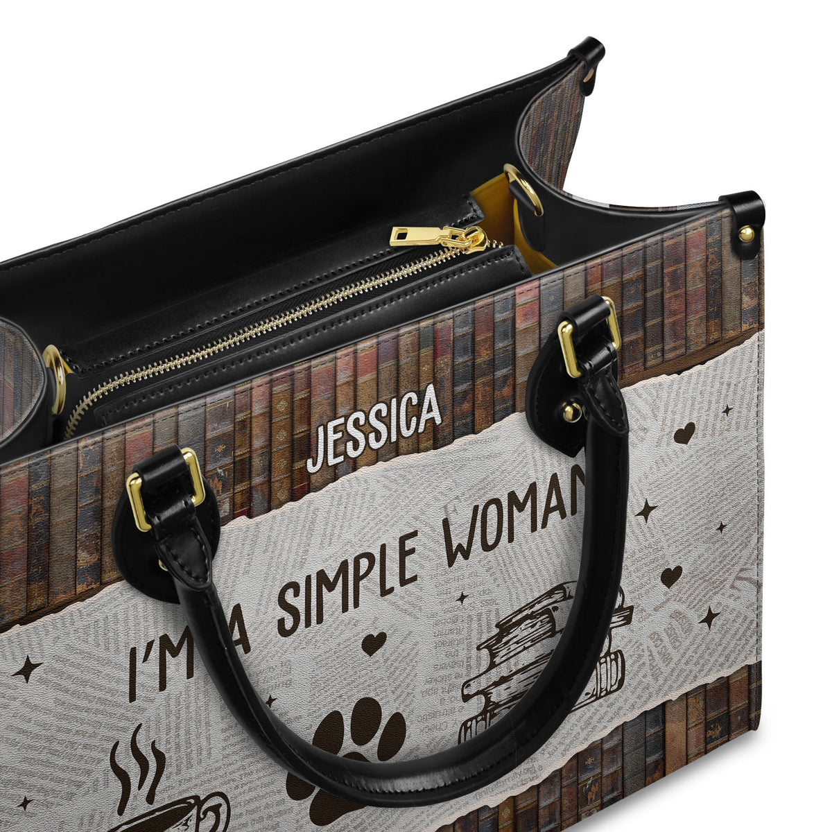 I Am A Simple Woman HHRZ03084037IX Leather Bag