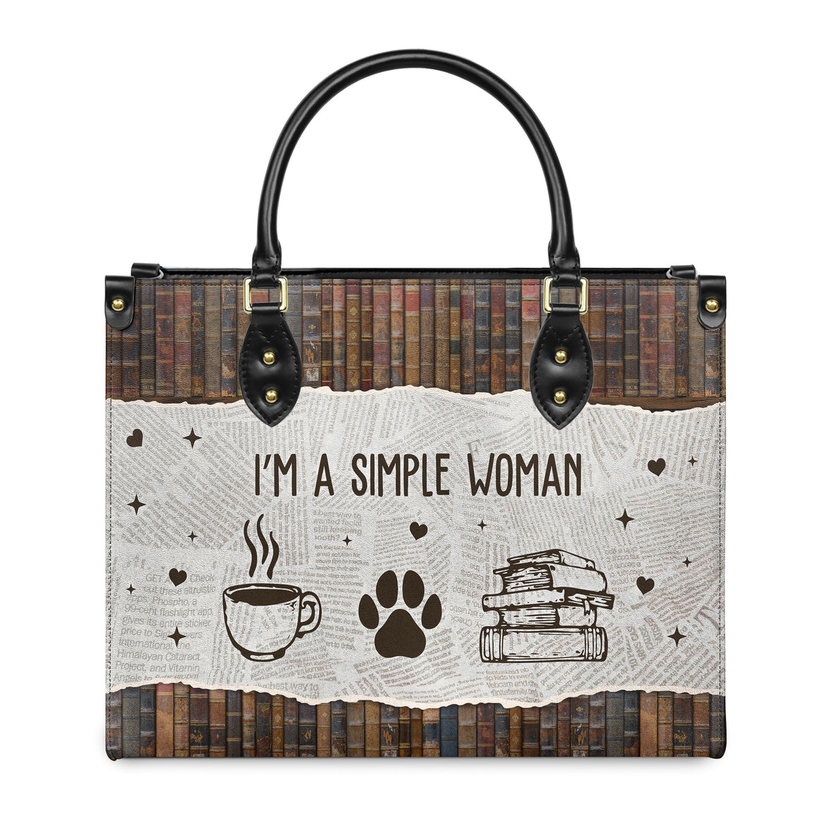I Am A Simple Woman HHRZ03084037IX Leather Bag