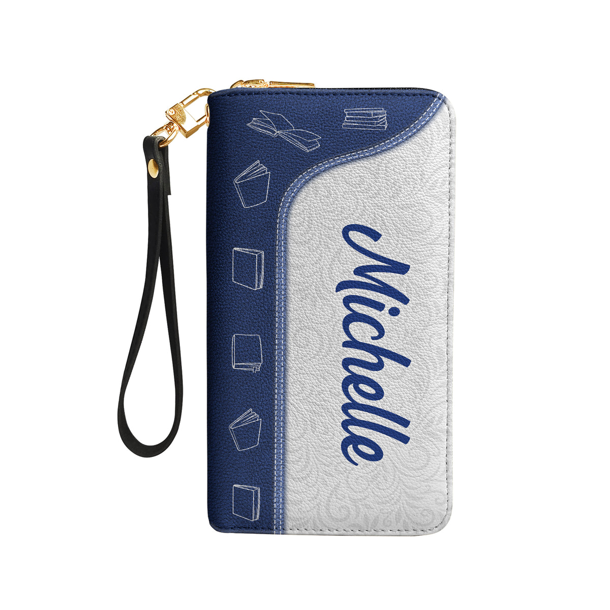 In A World Of Bookworms Be A Book Dragon DNRZ100723684 Zip Around Leather Wallet