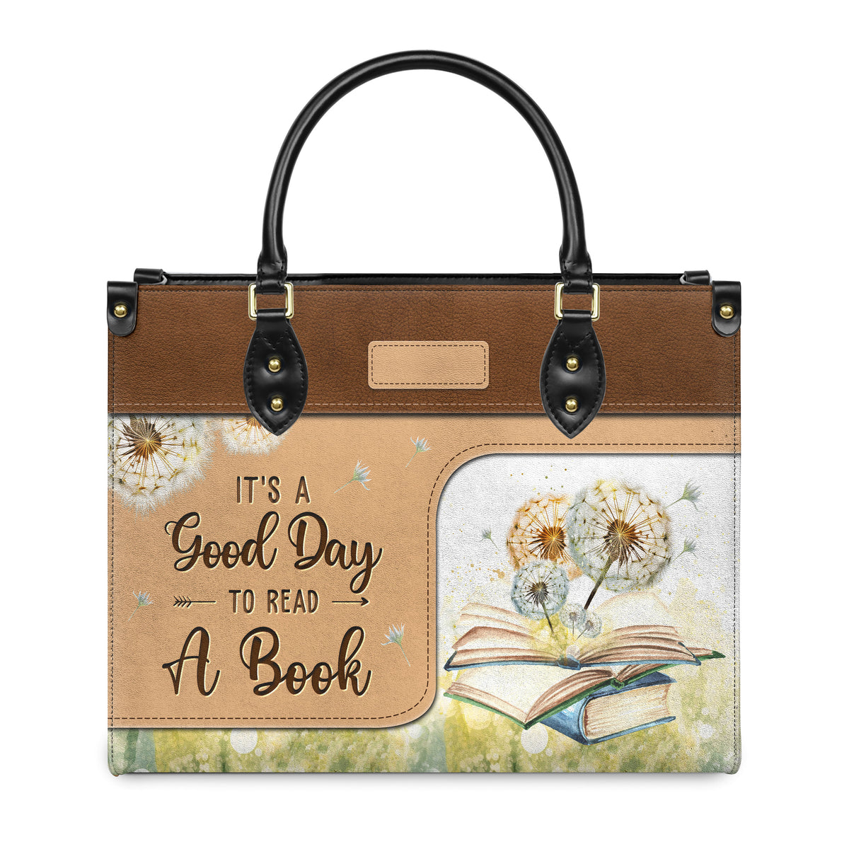 It Is A Good Day To Read A Book HHRZ03089862RE Leather Bag