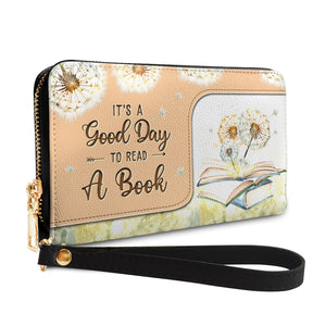 Its A Good Day To Read A Book HHRZ28115308IN Zip Around Leather Wallet