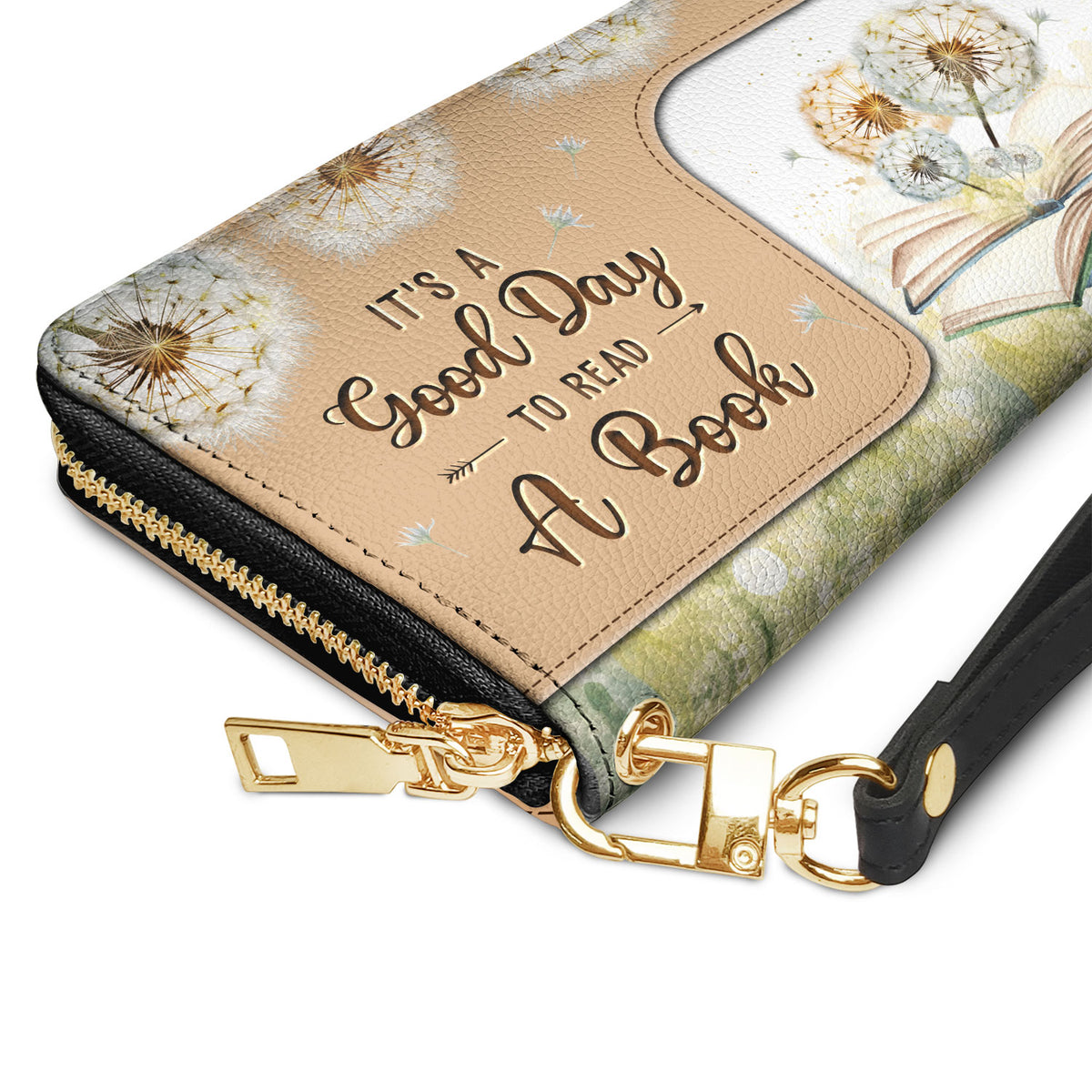 Its A Good Day To Read A Book HHRZ28115308IN Zip Around Leather Wallet