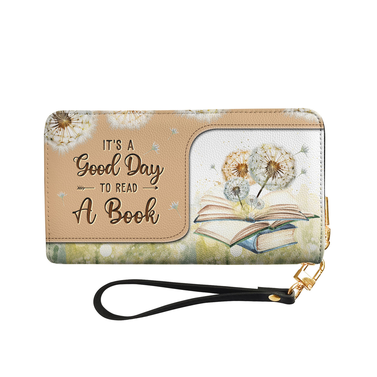 Its A Good Day To Read A Book HHRZ28115308IN Zip Around Leather Wallet