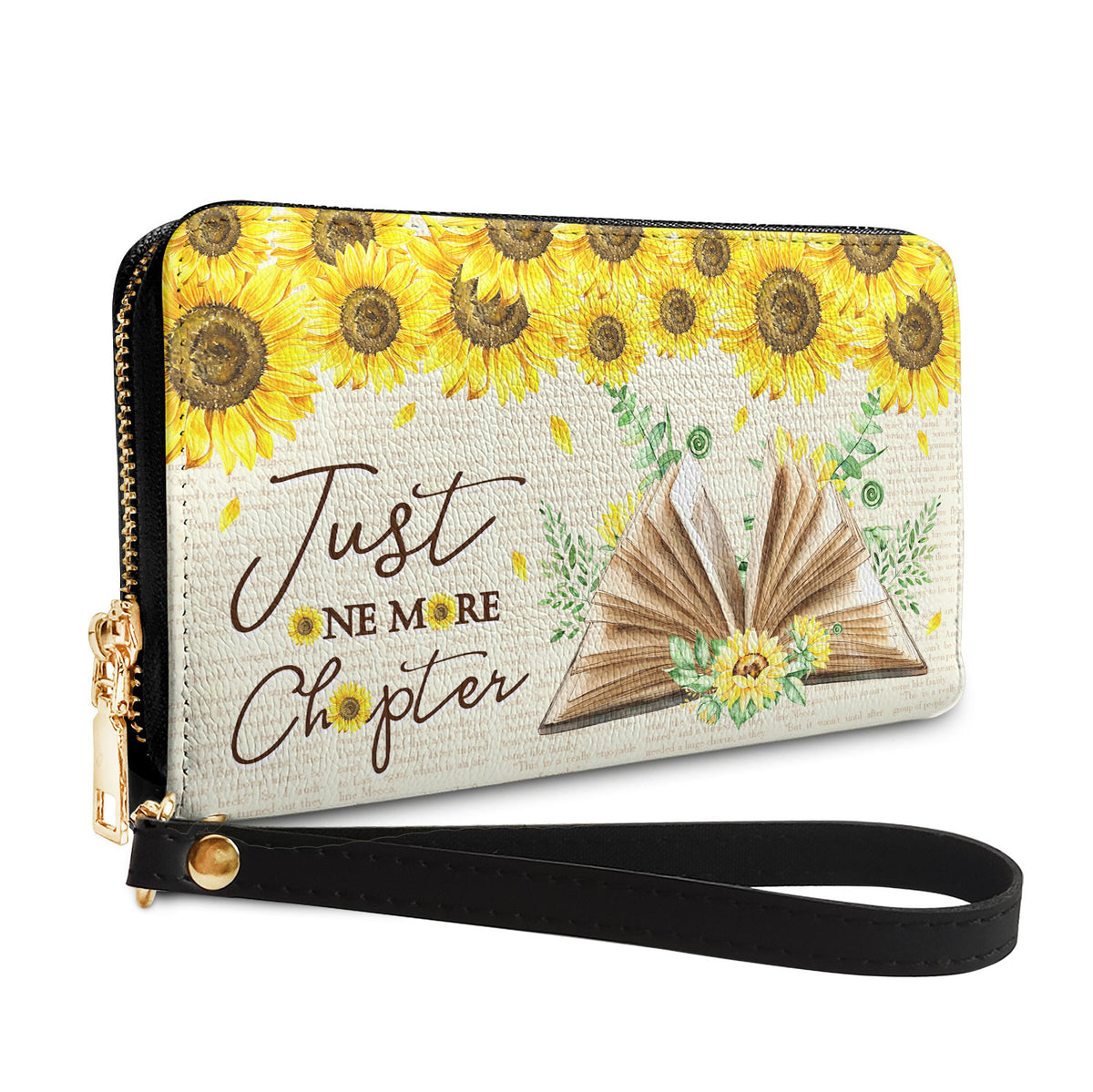 Just One More Chapter HHRZ18094776NQ Zip Around Leather Wallet