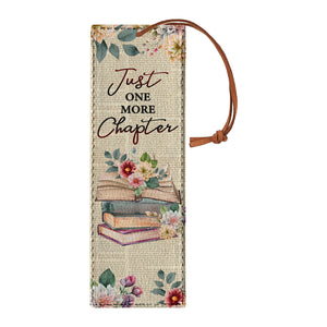Just One More Chapter HHRZ19076557AD Leather Bookmark