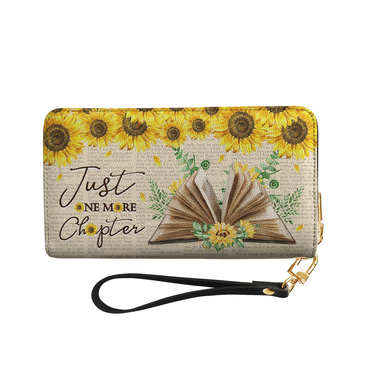 Just One More Chapter HHRZ18094776NQ Zip Around Leather Wallet