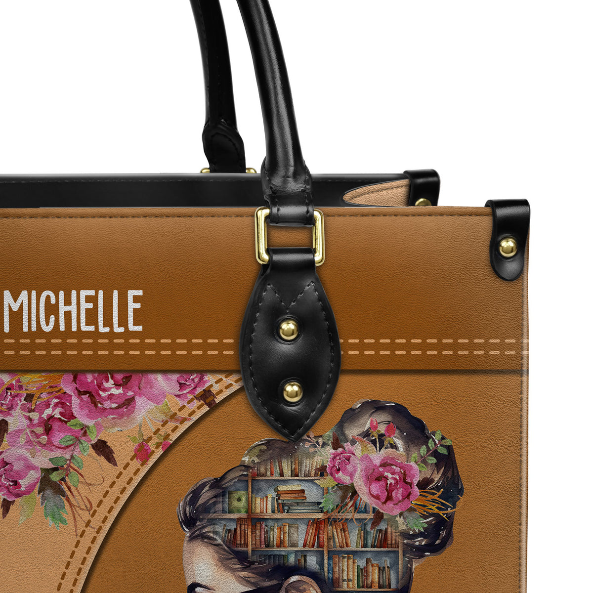 Never Underestimate A Woman Who Loves Reading Books HHRZ03087542XH Leather Bag