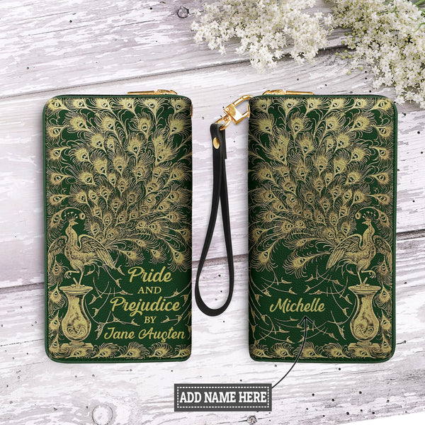 Pride And Prejudice By Jane Austen DNRZ100723811 Zip Around Leather Wallet