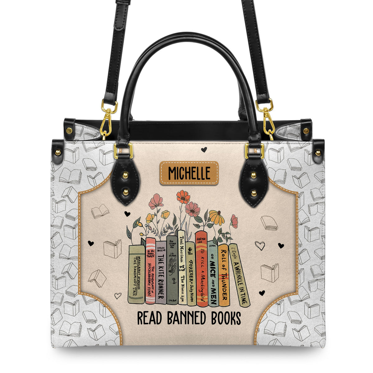 Read Banned Books HHRZ03085900VY Leather Bag