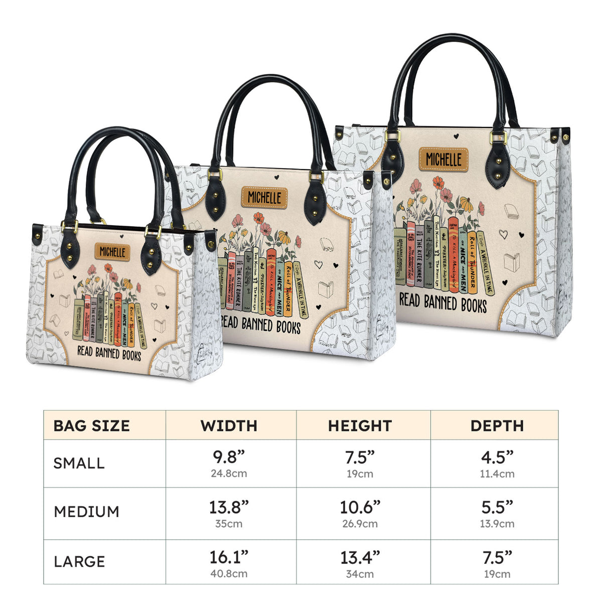 Read Banned Books HHRZ03085900VY Leather Bag