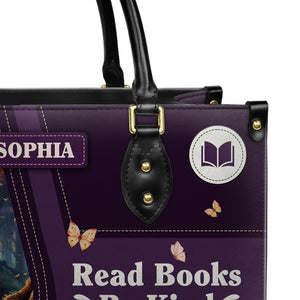 Read Books Be Kind Stay Weird HTRZ20118592CZ Leather Bag