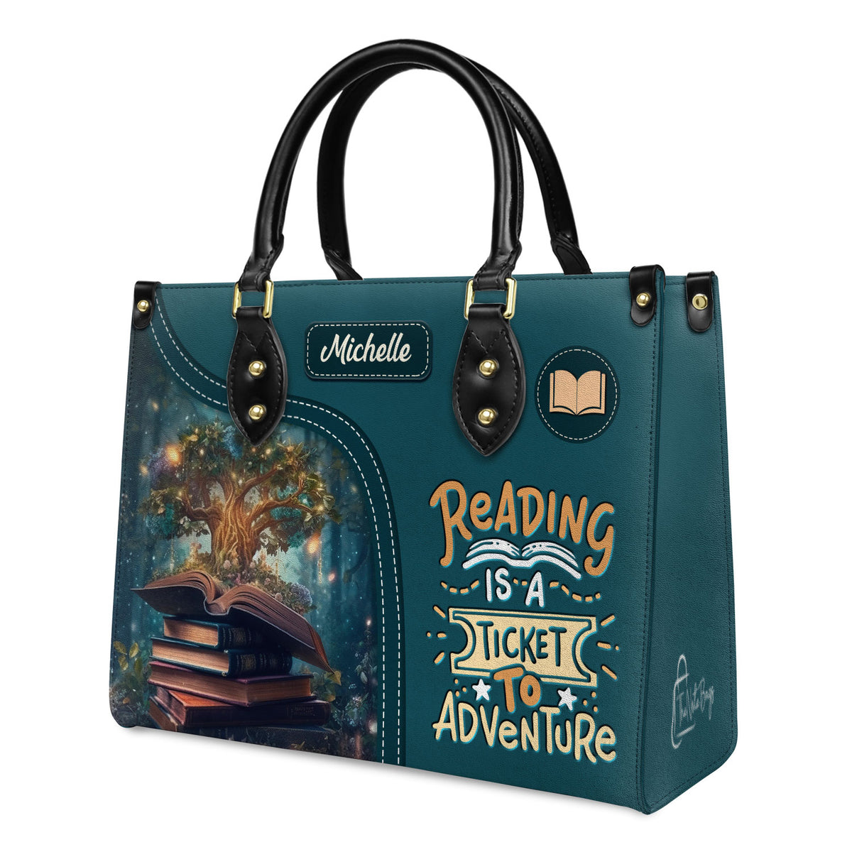 Reading Is A Ticket To Adventure HHRZ03089833KD Leather Bag
