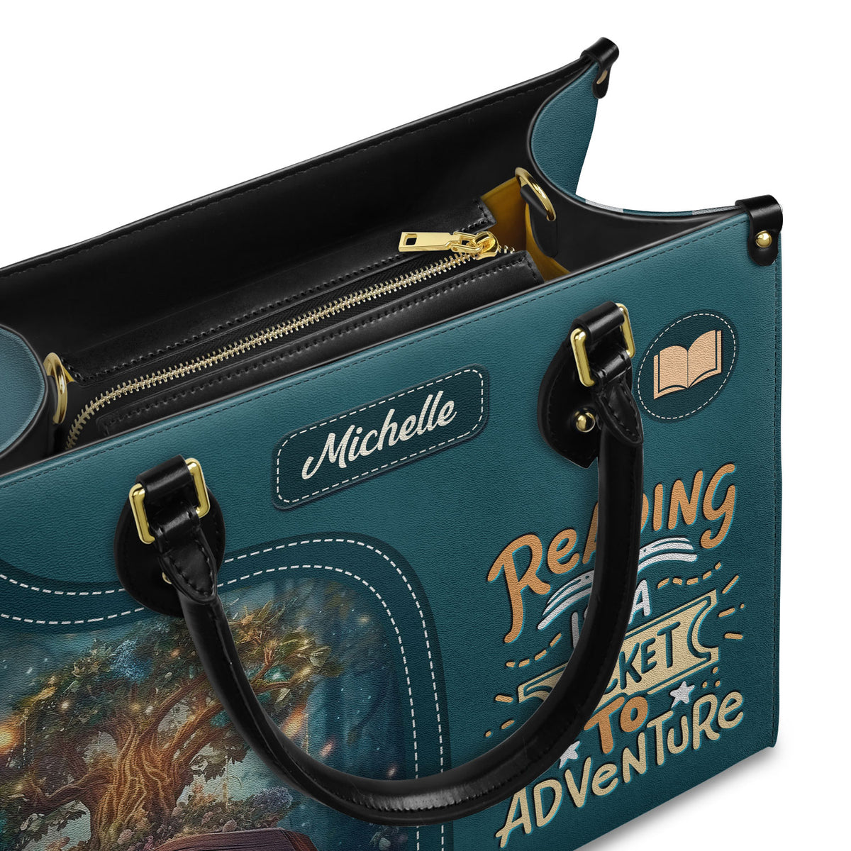 Reading Is A Ticket To Adventure HHRZ03089833KD Leather Bag